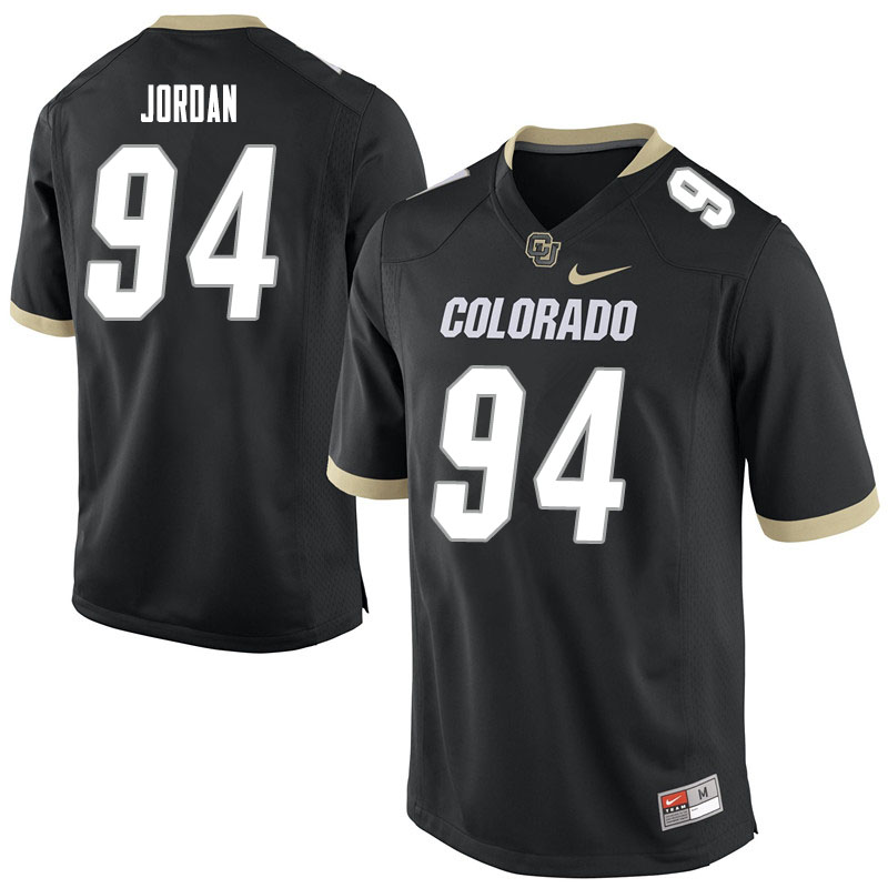 Men #94 Janaz Jordan Colorado Buffaloes College Football Jerseys Sale-Black - Click Image to Close